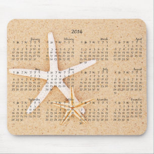 2014 Calendar - Starfish Mousepad