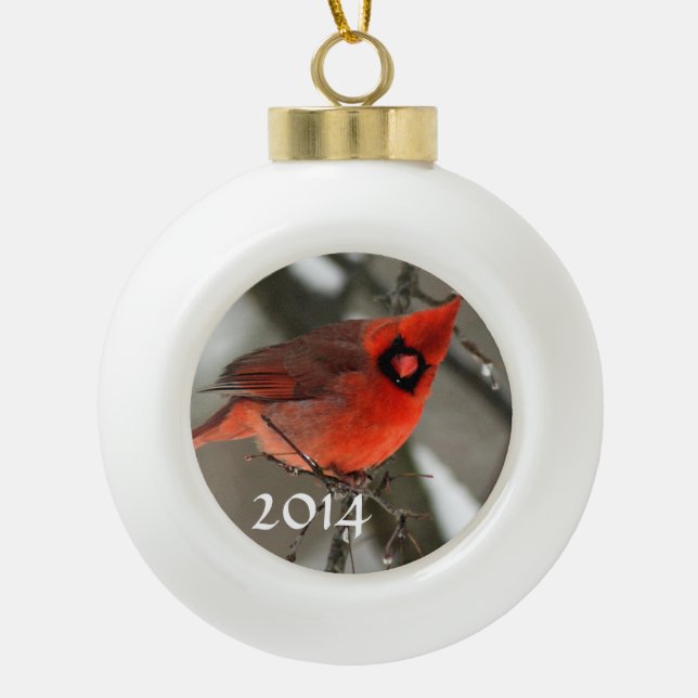 2014 Cardinal Ornament (Front)