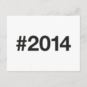 2014 Hashtag 11 Birthday Anniversary Postcard