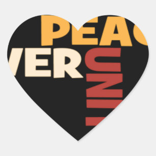 2014 Love Rocks Peace Art Print Heart Sticker