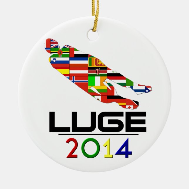 2014: Luge Ceramic Tree Decoration (Front)