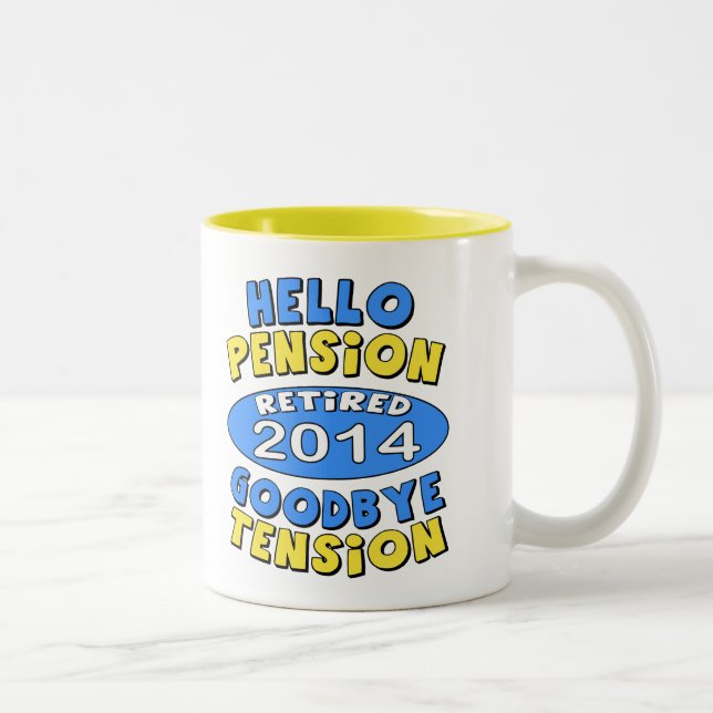 2014 Retirement Two-Tone Coffee Mug (Right)