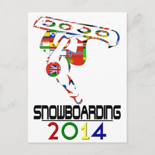 2014: Snowboarding Postcard