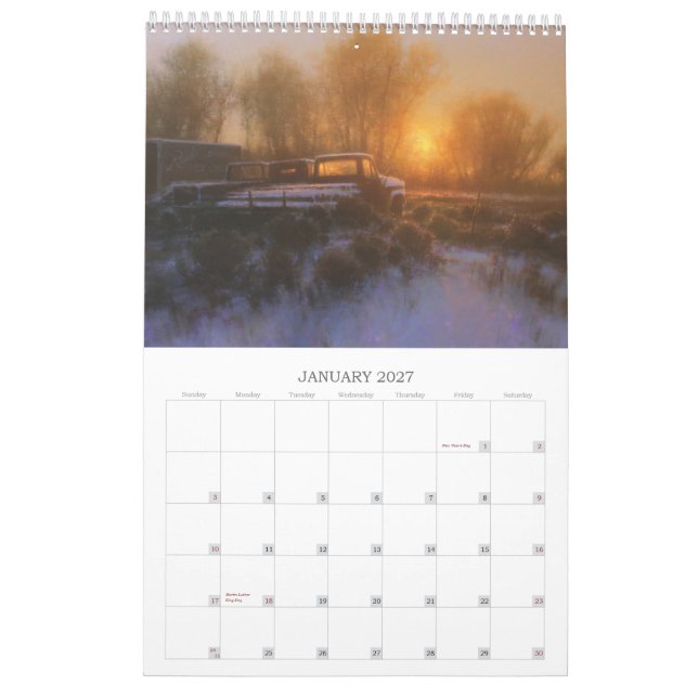 2014  The Art of BRENT COTTON Calendar (Jan 2027)