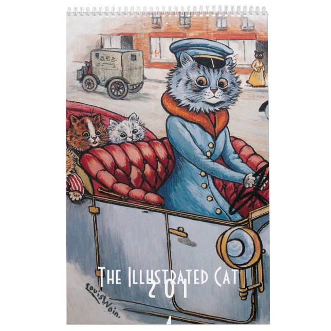 2014 Vintage Cats Calendar - Louis Wain (Cover)