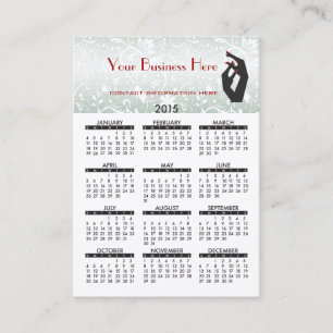 2015 Business Card Calendar Nail Salon