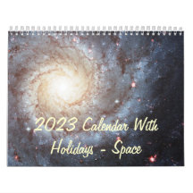 2015 Calendar With Holidays - Space
