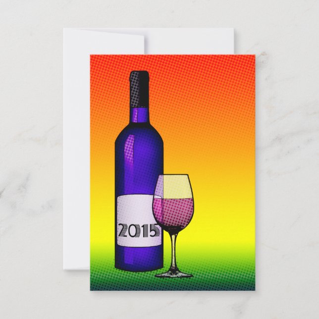 2015 celebration wine invitation (Front)