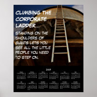 2015 Demotivational Calendar Corporate Ladder