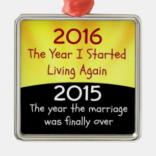 2015 Divorce Celebration Metal Tree Decoration