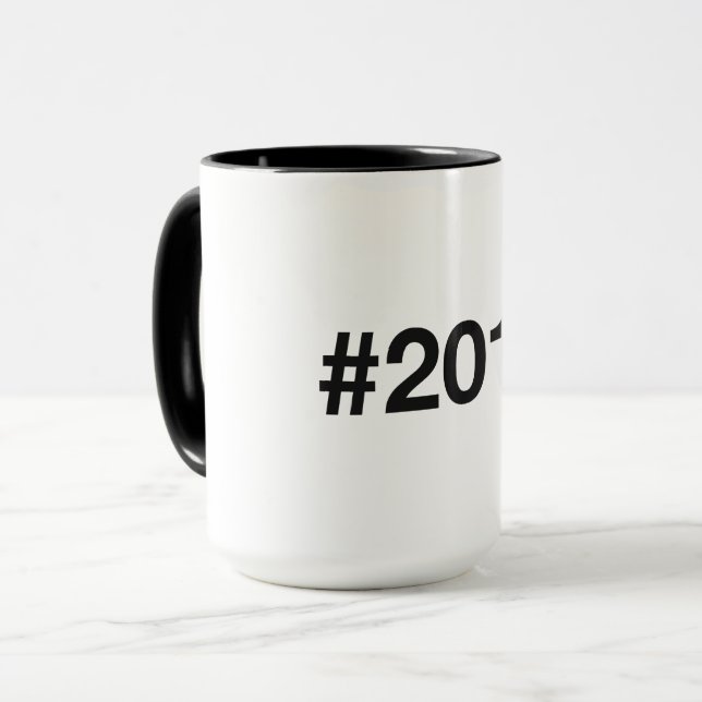 2015 Hashtag 10 Birthday Anniversary Mug (Front Left)