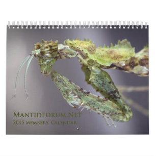 2015 Mantidforum.net Main Member Wall Calendar