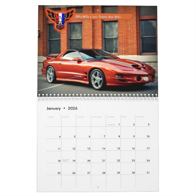 2015 Michigan FBody Calendar! Calendar (Jan 2026)