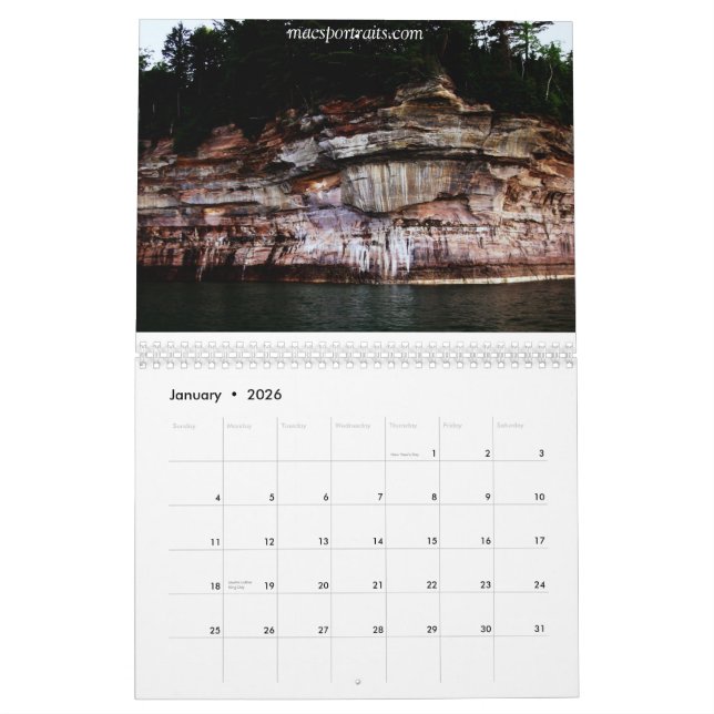 2015 Pictured Rocks Calendar (Jan 2026)