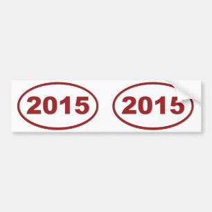 2015 red maroon bumper sticker
