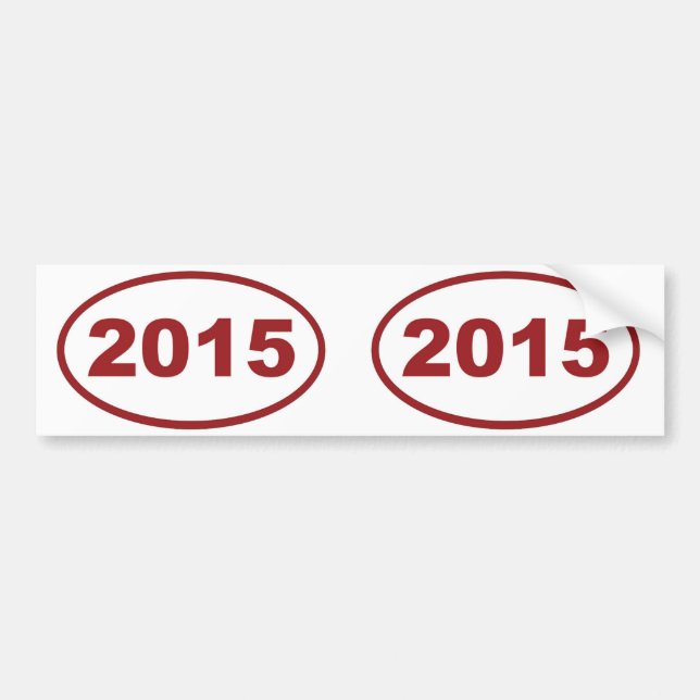 2015 red maroon bumper sticker (Front)