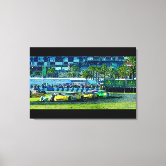 2015 Rolex 24 hours of Daytona Canvas Print (Front)