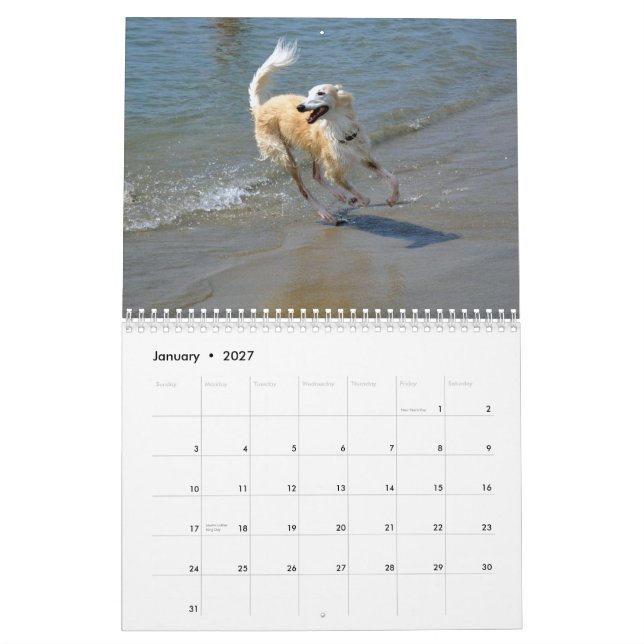 2015 Silken Windhounds in Action Calendar (Jan 2027)