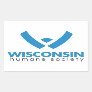 2015 Wisconsin Humane Society Logo Rectangular Sticker
