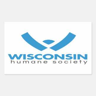 2015 Wisconsin Humane Society Logo Rectangular Sticker