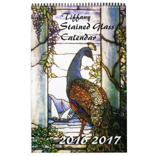 2016 2017 Tiffany Stained Glass Nature Calendar