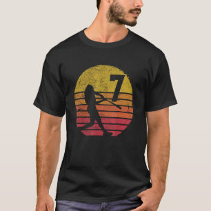 2016 7th Birthday Baseball Seven 7 Years Old Boys  T-Shirt