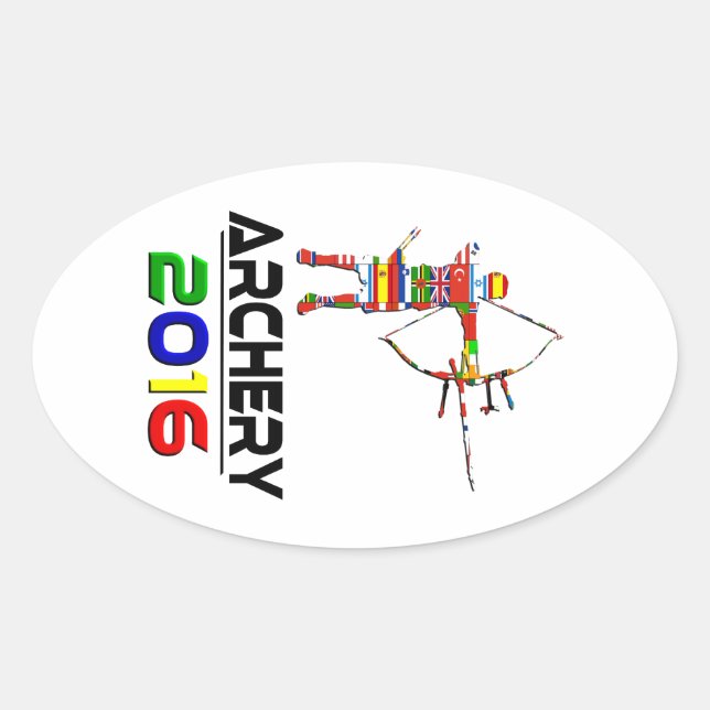 2016: Archery Oval Sticker (Front)