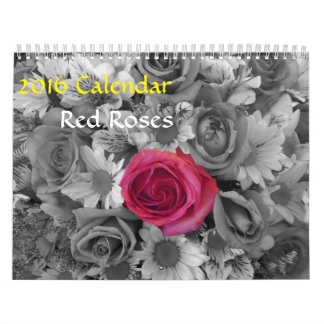 2016 Calendar-Red Roses Calendar
