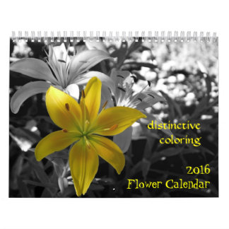 2016 Flower Calendar