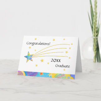 2016 Fun Starry Graduation Greeting Card