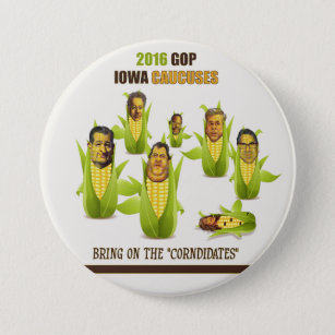 2016 GOP Iowa Caucuses 7.5 Cm Round Badge