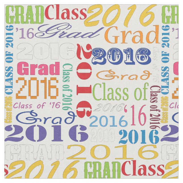 2016 Graduation Fabric (Close Up)