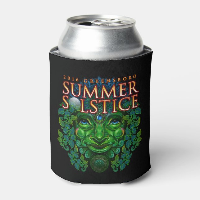 2016 Greensboro Summer Solstice Festival Keepsake Can Cooler (Can Front)
