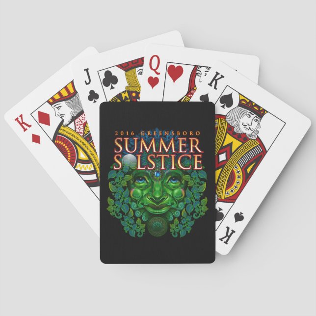 2016 Greensboro Summer Solstice Festival Keepsake Playing Cards (Back)