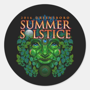2016 Greensboro Summer Solstice Festival Souvenir Classic Round Sticker