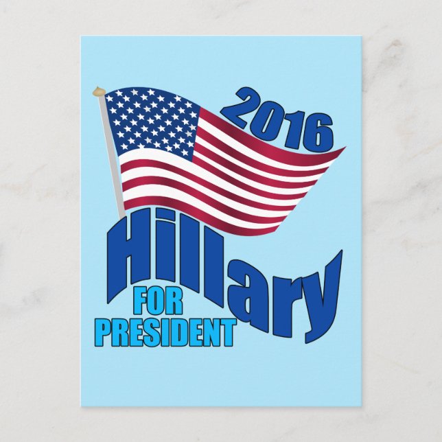 2016 Hillary for President Postcard (Front)