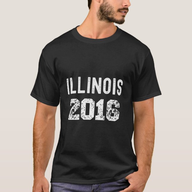 2016 Illinois Year State Tourist Memories T-Shirt (Front)