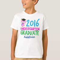 2016 Kindergarten Graduate Girl Cute Owl