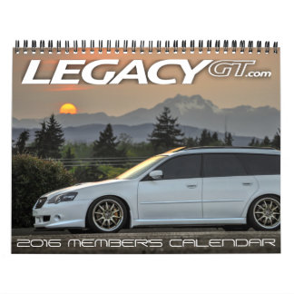 2016 LegacyGT.com Member's Calendar