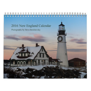2016 New England Calendar