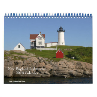 2016 New England Lighthouse-Calendar Calendar