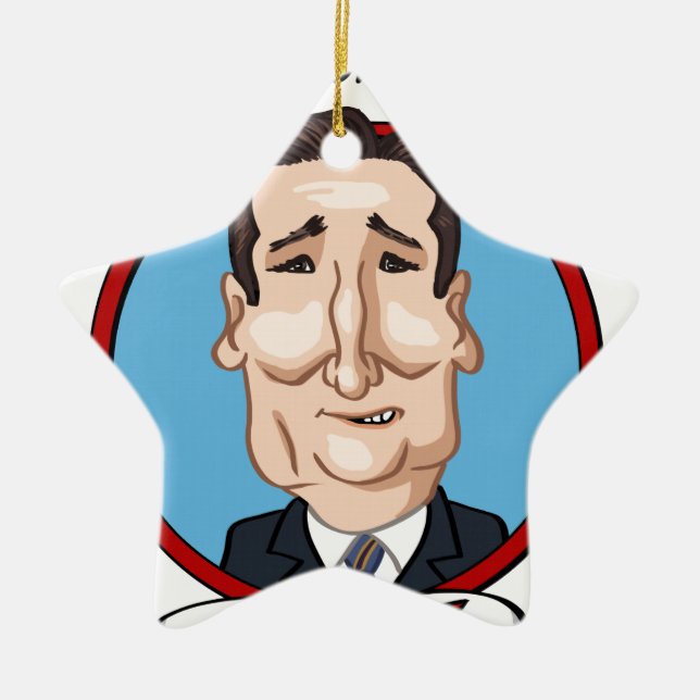 2016 Presidential Election Ceramic Tree Decoration (Front)