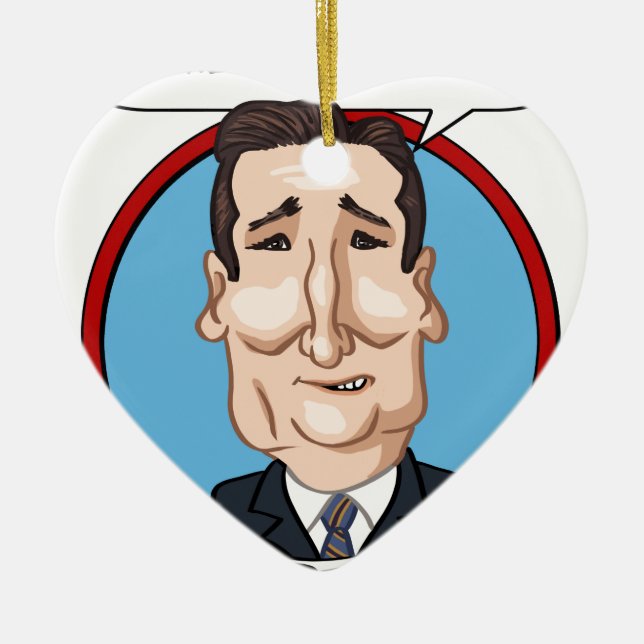 2016 Presidential Election Ceramic Tree Decoration (Front)