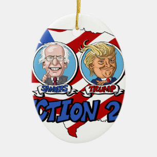 2016 Presidential Election Ceramic Tree Decoration