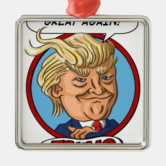 2016 Presidential Election Metal Tree Decoration (Front)