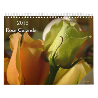2016 Rose Calender Calendar