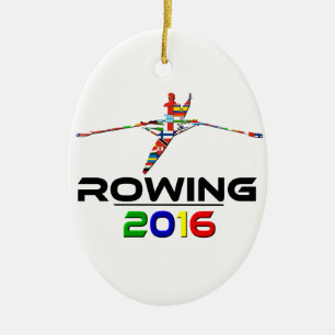 2016: Rowing Ceramic Tree Decoration