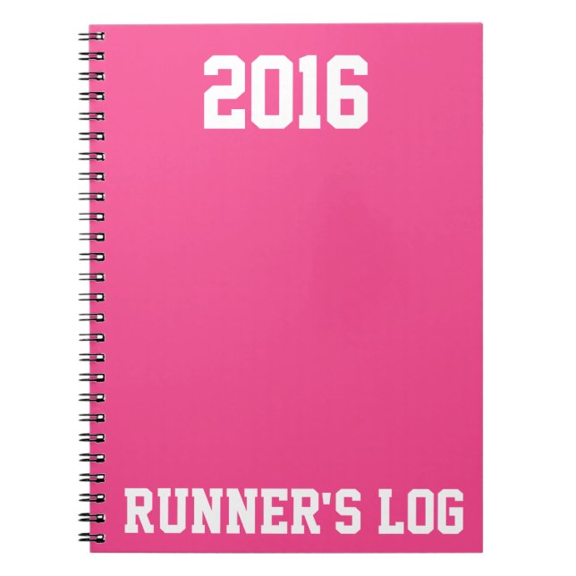 2016 Runner's Log: Running Activity & Training Spiral Notebook (Front)