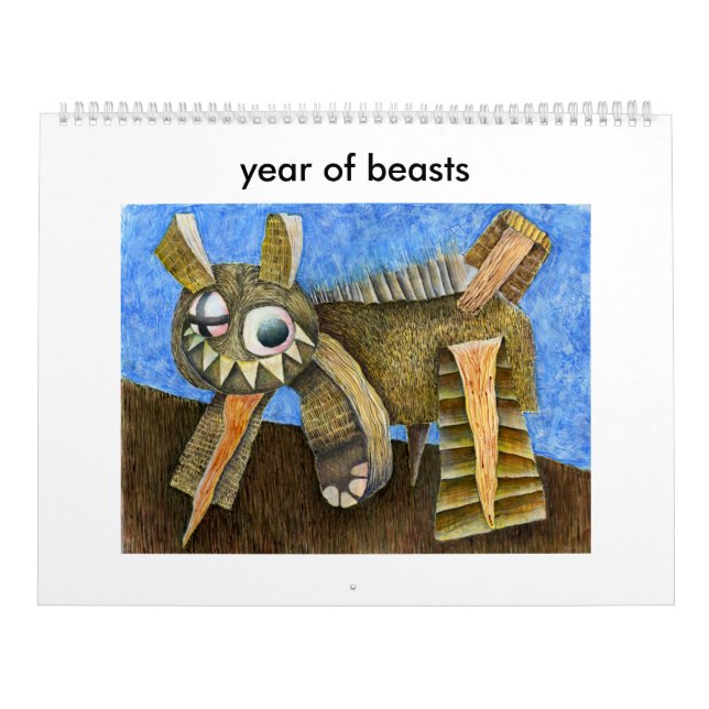 2016 year of beasts calendar (Cover)