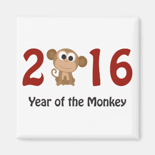 2016 Year of the Monkey Magnet